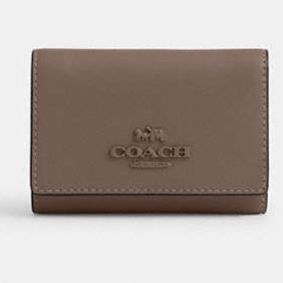Smooth Leather With Tonal Hardware Micro Wallet - Picture 1 of 7